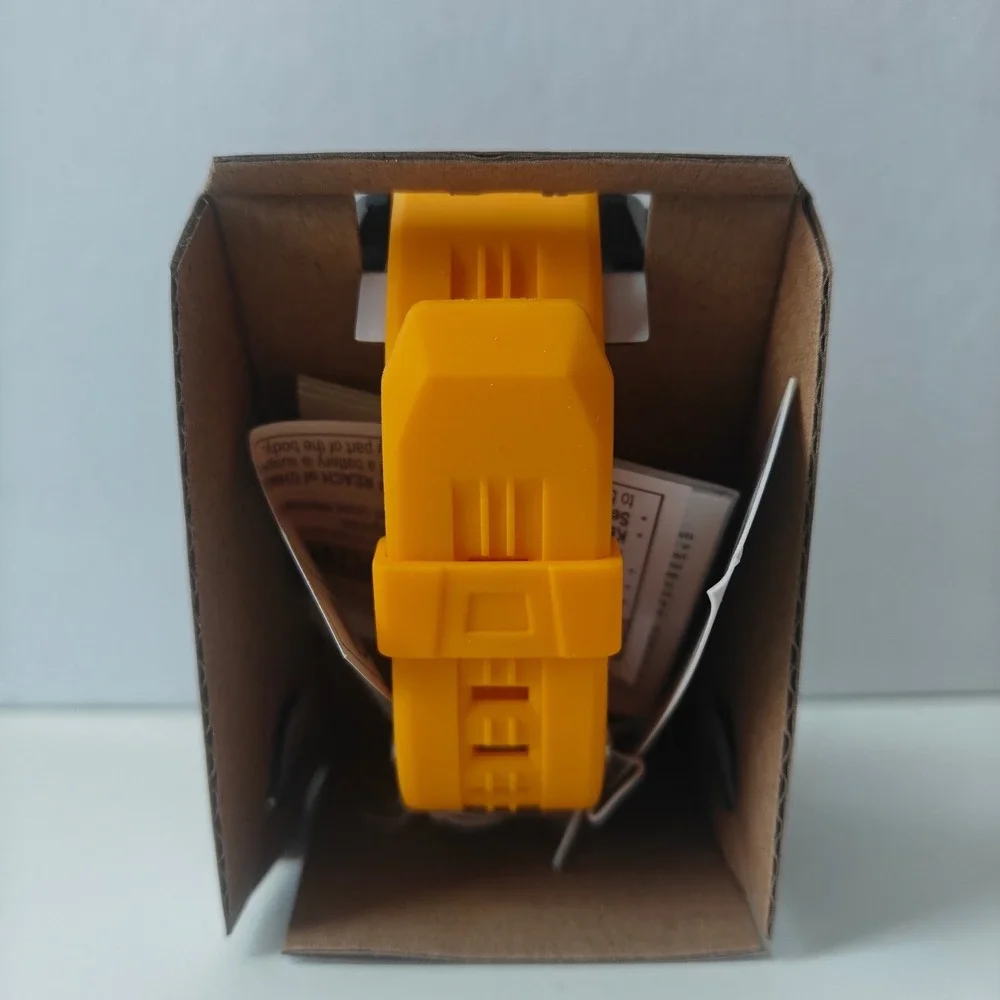 Armitron Pro Sport Men's Digital Watch Yellow Black Water Resistant Chrono Alarm